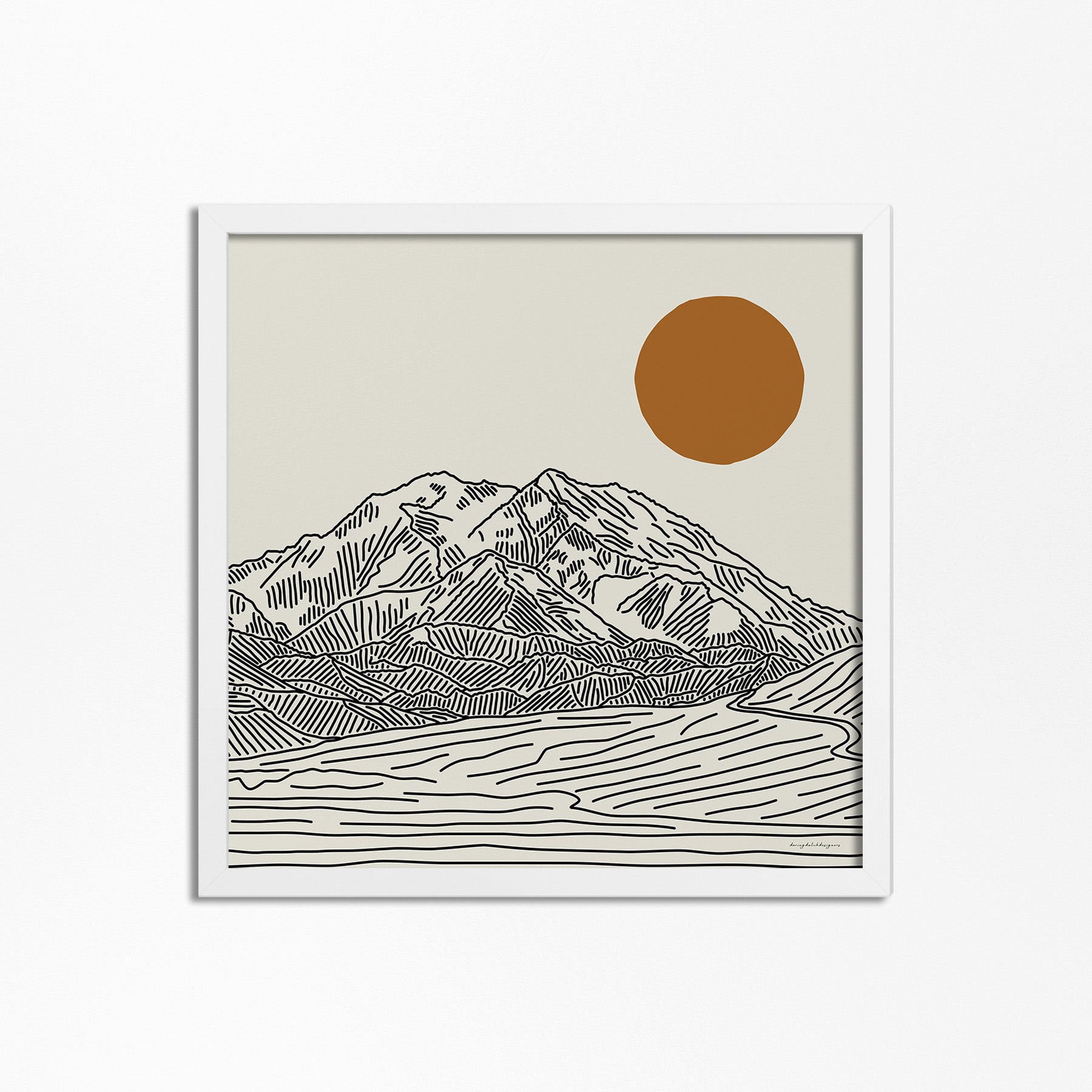 Denali Poster Vierkant: De Hoogste Top van Noord-Amerika