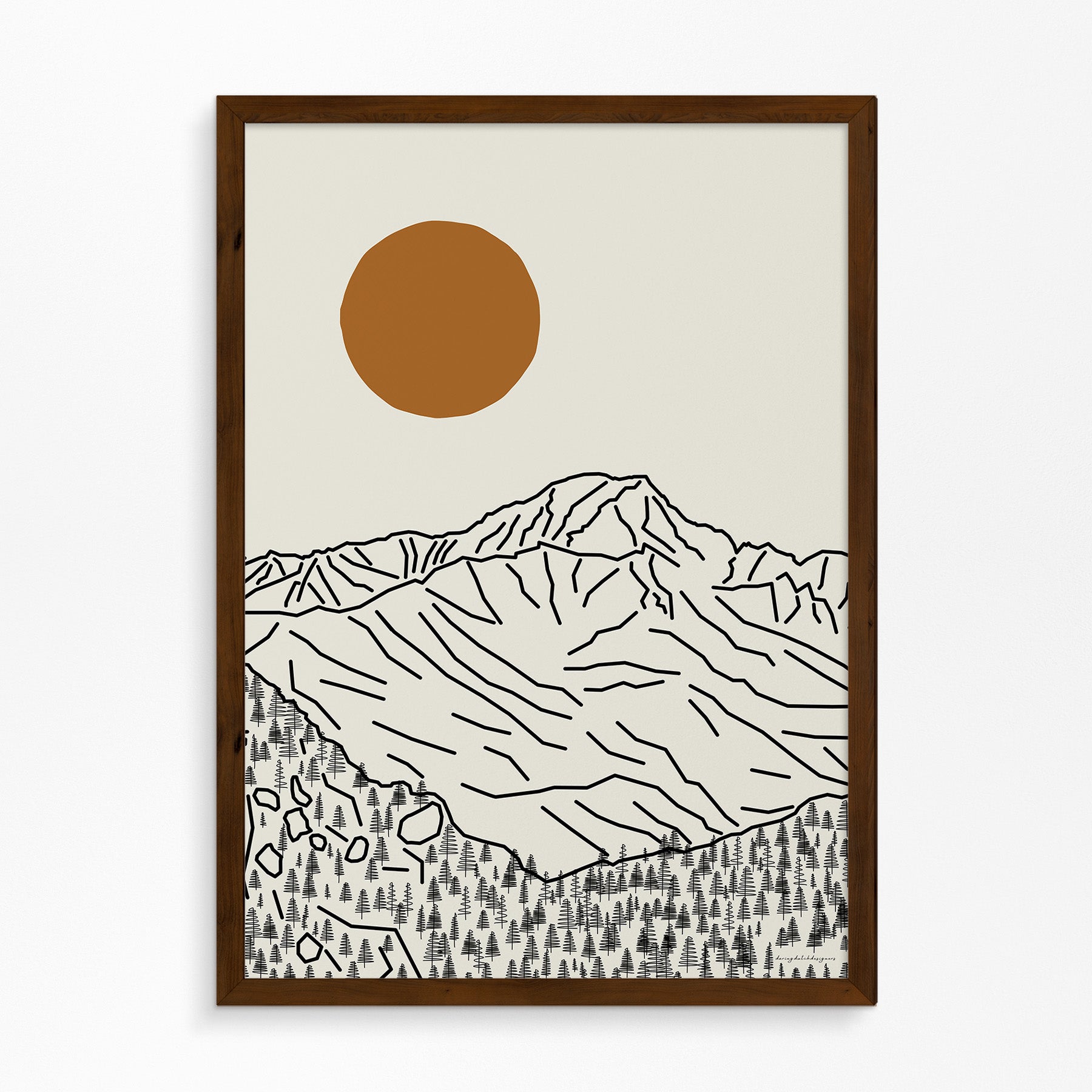 Mont Blanc Poster Verticaal