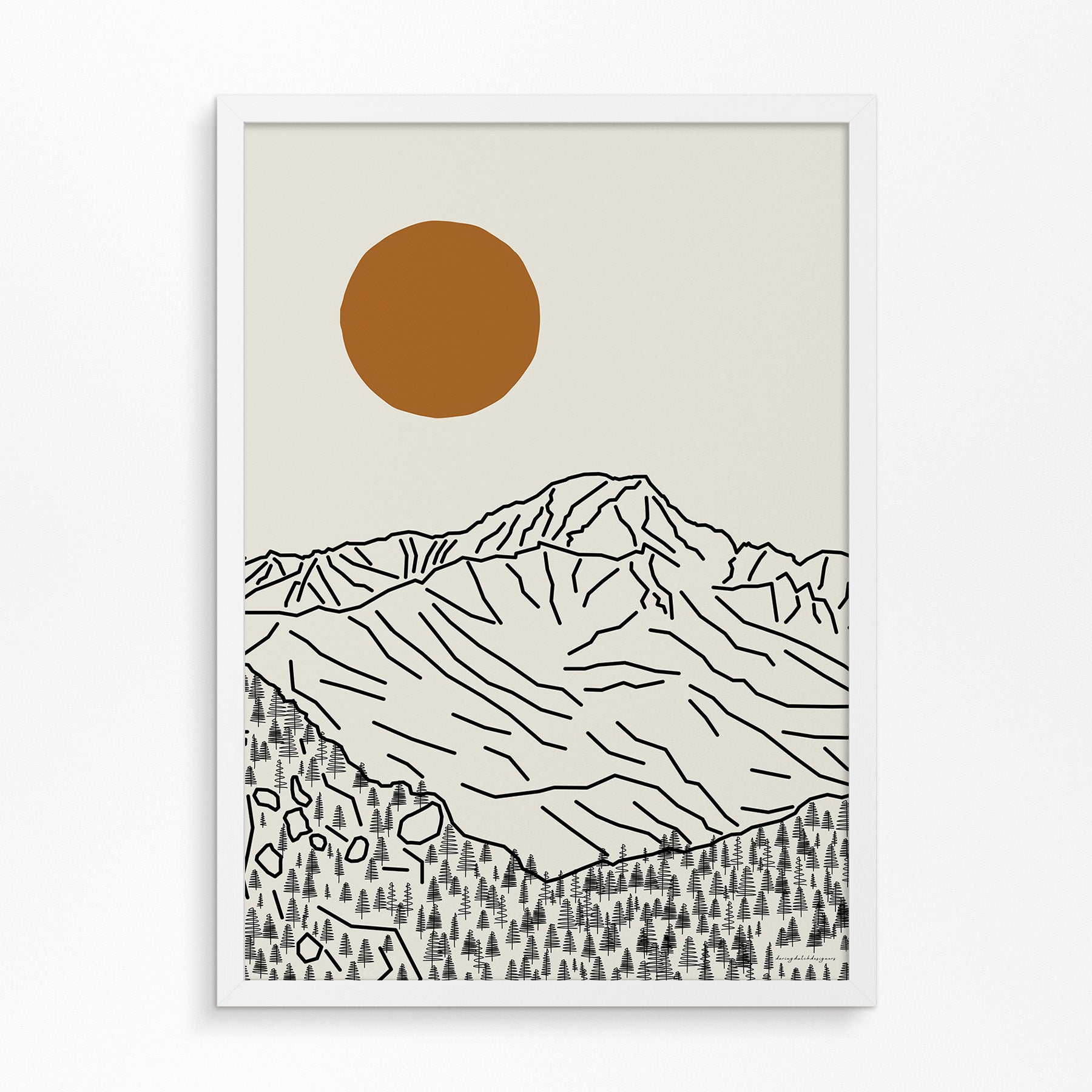 Mont Blanc Poster Verticaal