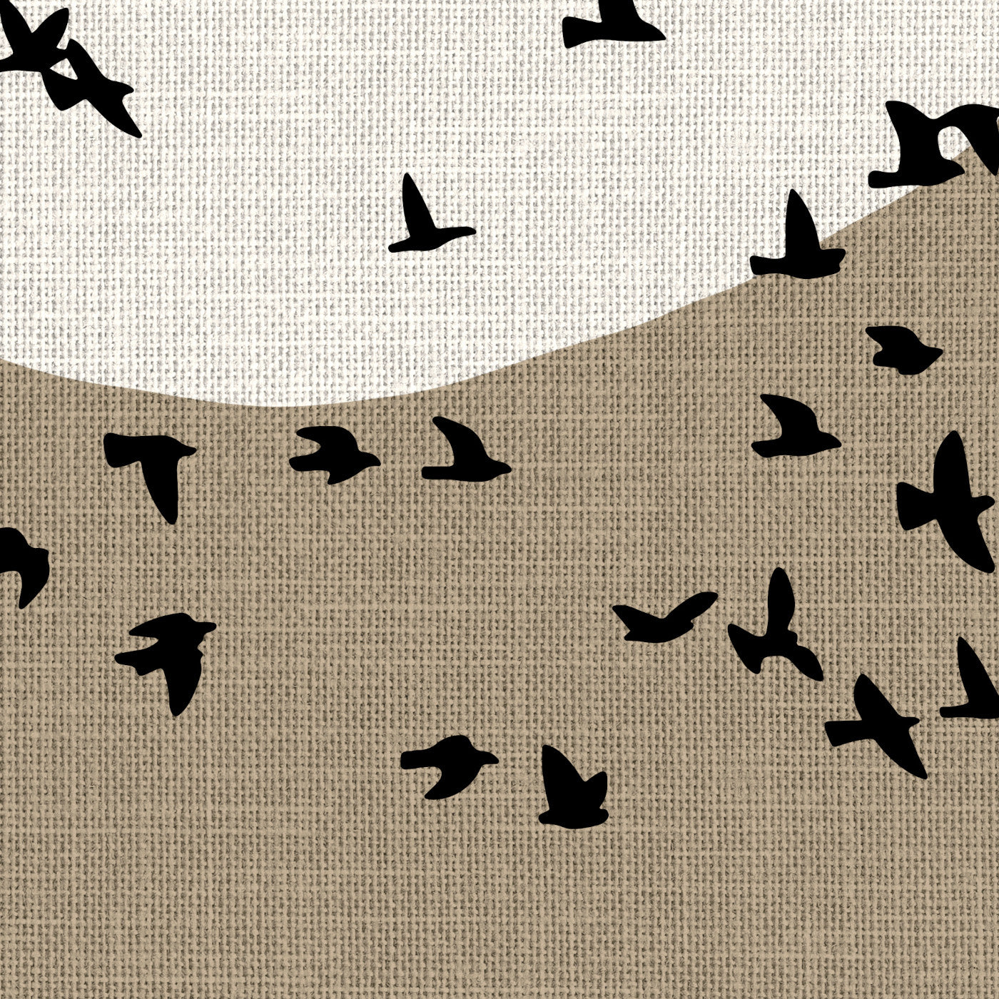 Museum kwaliteit poster met linnen look pin taupe