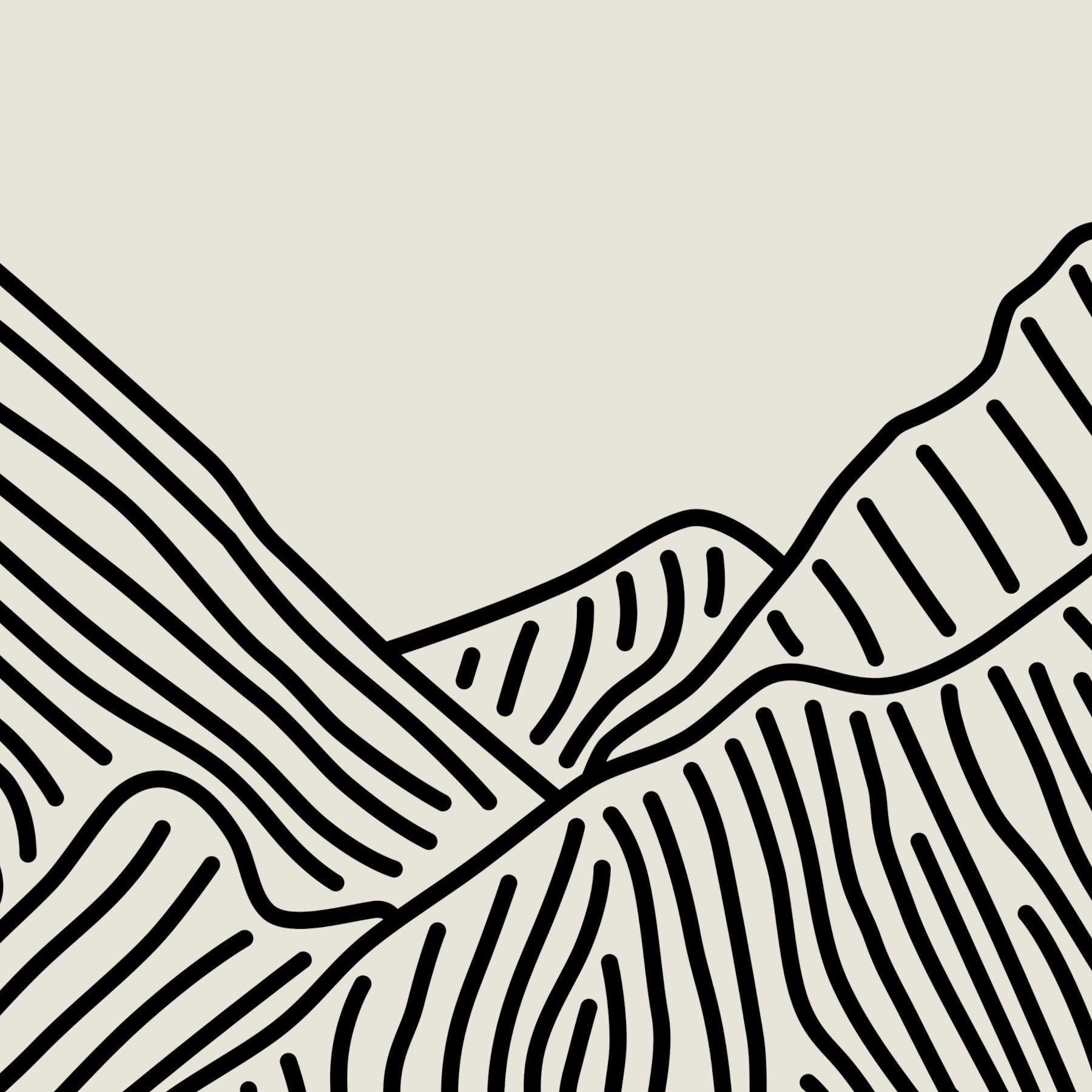 Lijntekening Maui Hawaii – Tropische Rust