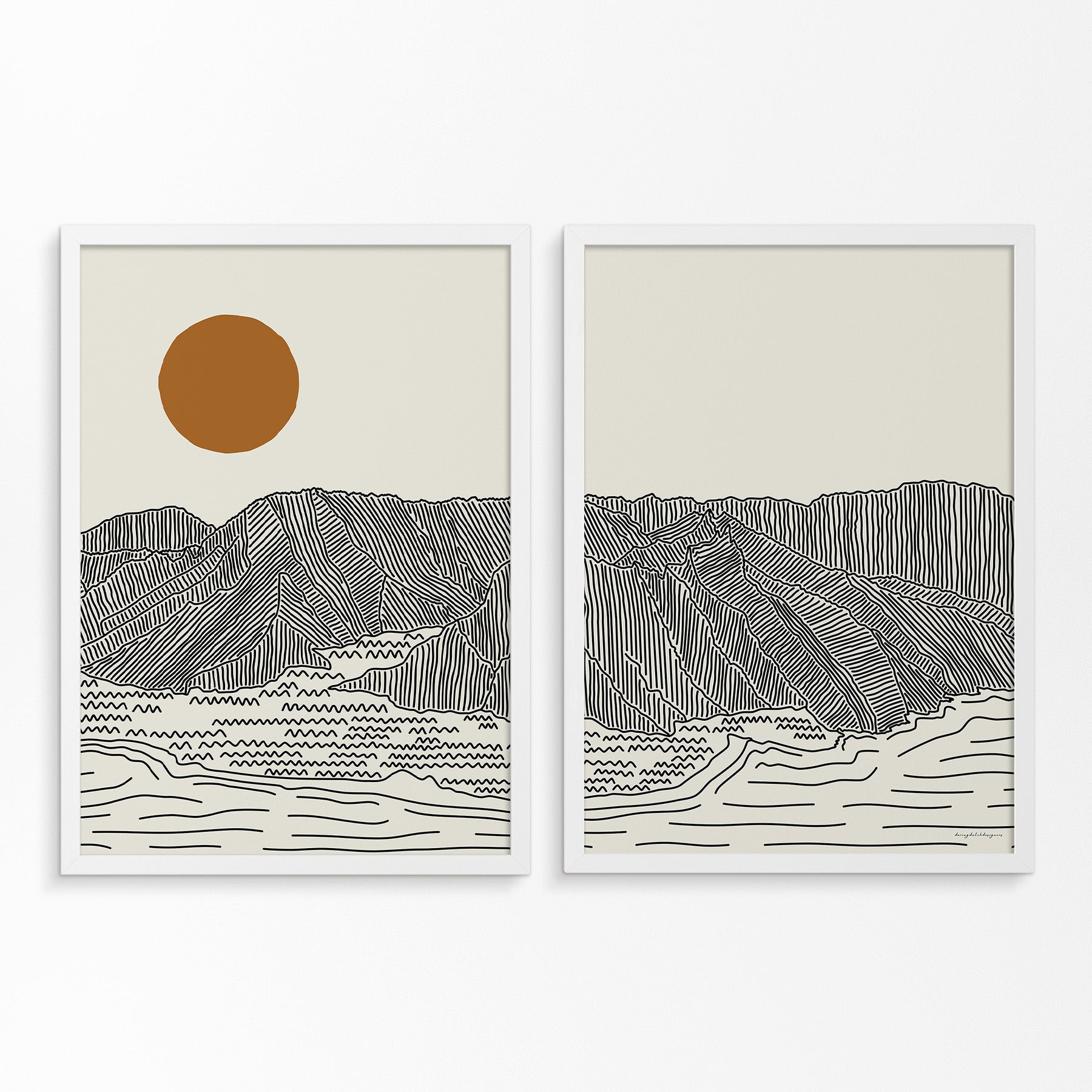 Tweeluik Poster - Jouw Herinnering aan Oahu, Hawaii