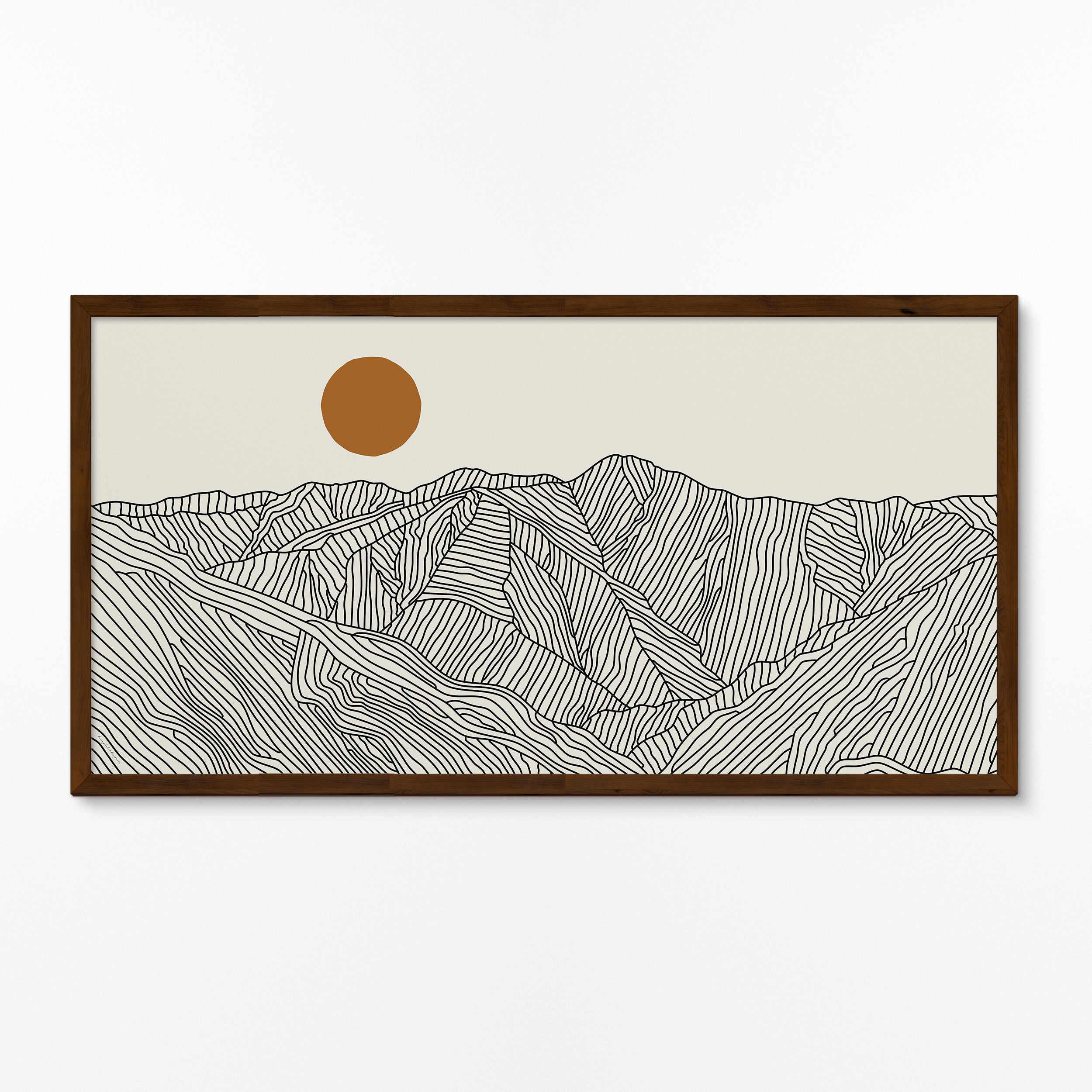 Panorama Poster of the Akaishi Mountains, Japan – A Landscape Without End