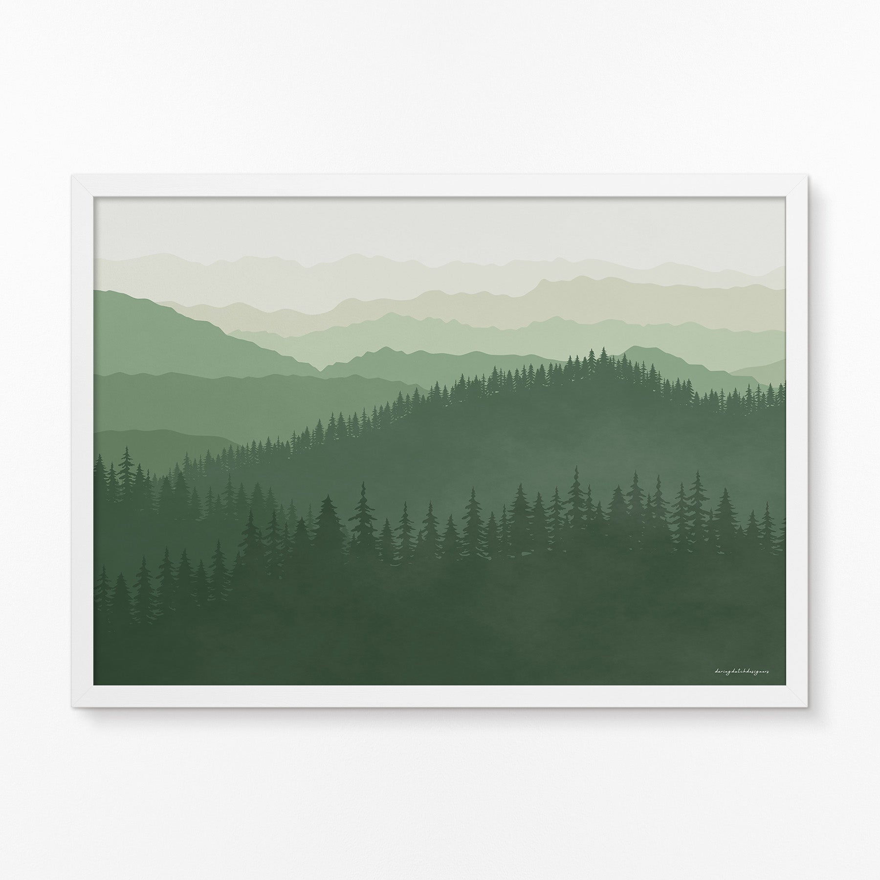 Poster Horizontaal: De Betovering van de Smoky Mountains, Voor Thuis