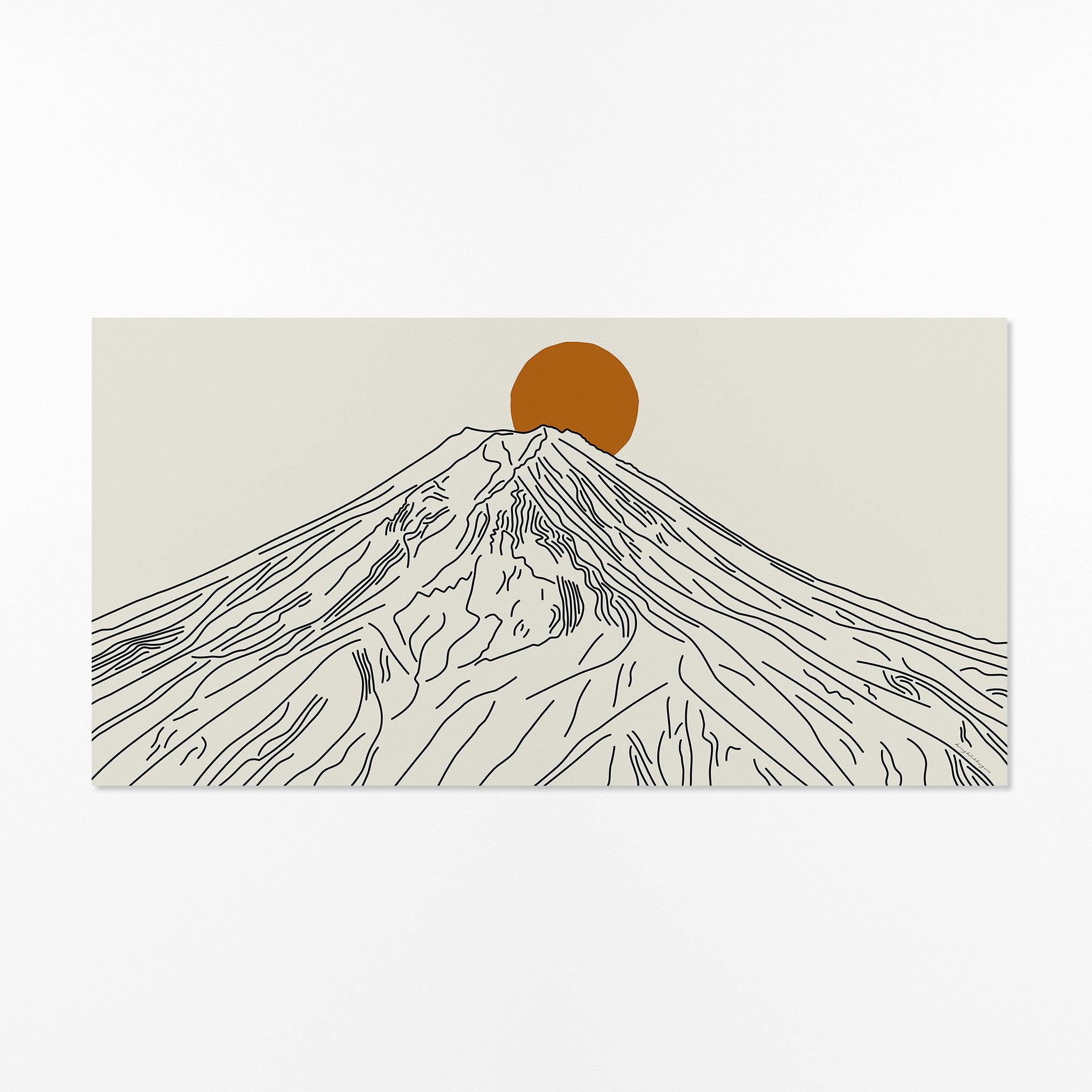 Reis naar Japan – Mount Fuji Panorama Poster