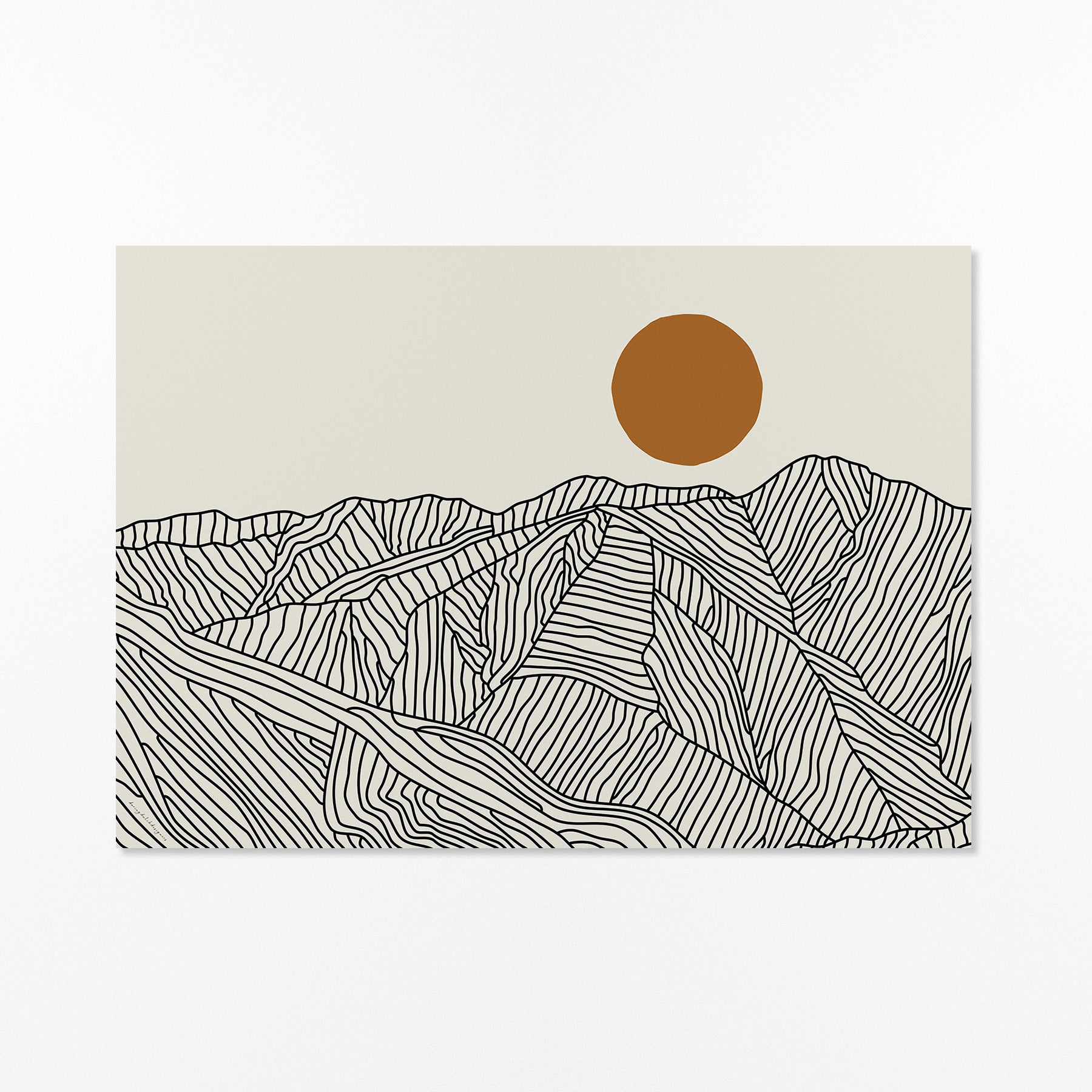 Horizontal Poster: A View Across Japan’s Southern Alps