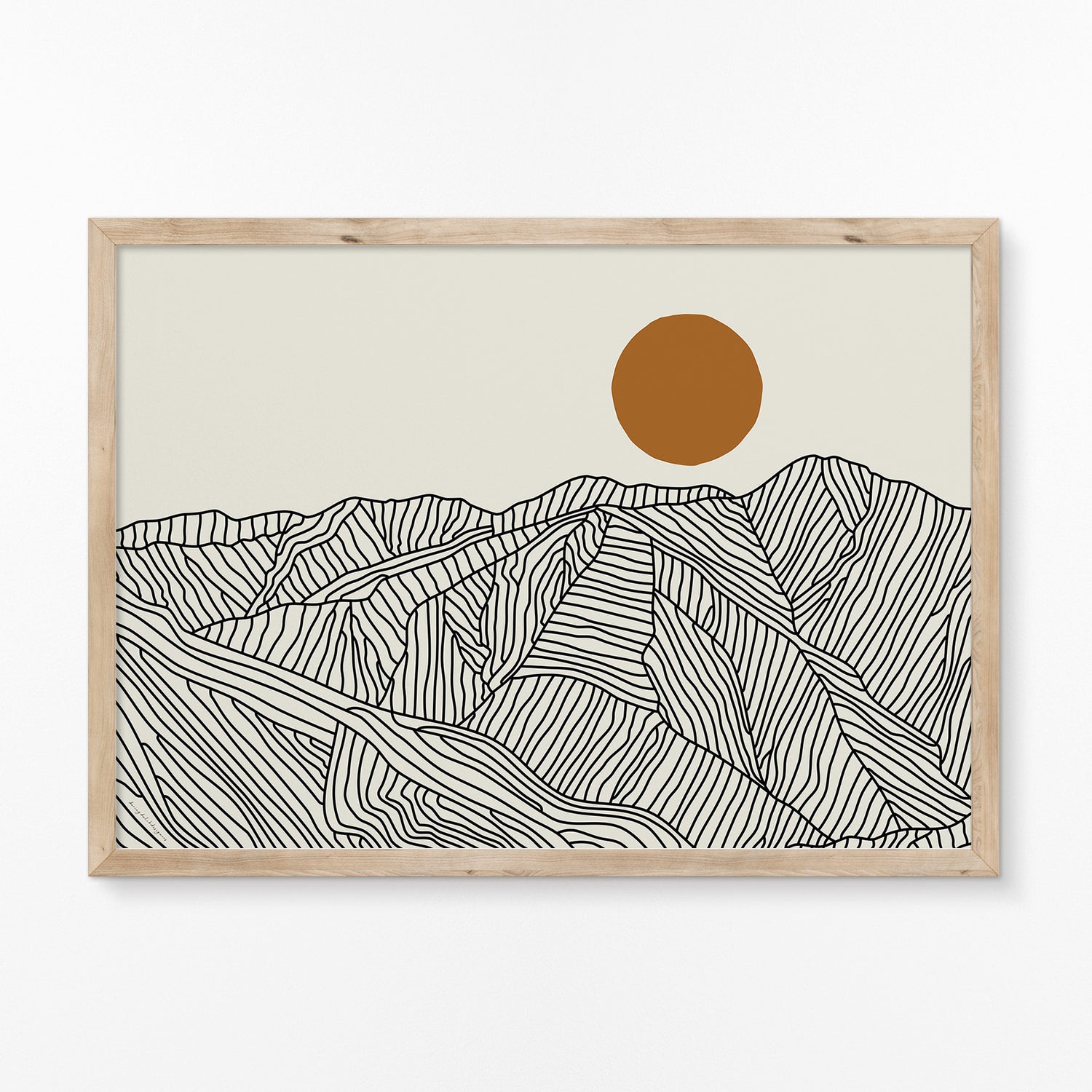 Horizontal Poster: A View Across Japan’s Southern Alps