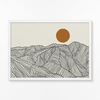 Horizontal Poster: A View Across Japan’s Southern Alps