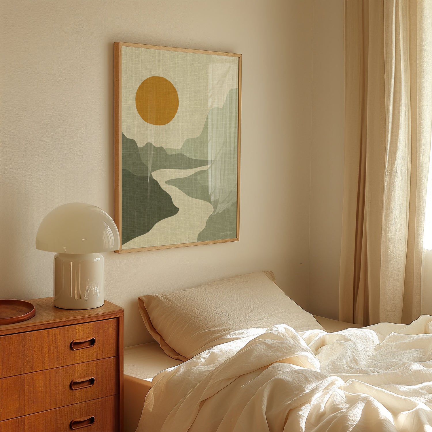 Laat de Natuur in Huis Binnenstromen: Bergen en Rivieren Poster