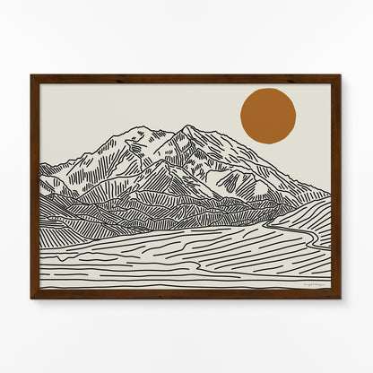 Denali Poster Horizontaal: Het Dak van Alaska