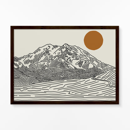 Denali Poster Horizontaal: Het Dak van Alaska