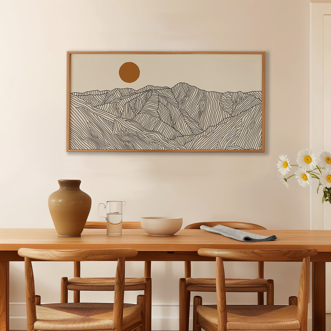 Panorama Poster des Akaishigebirges – Eine Landschaft ohne Ende