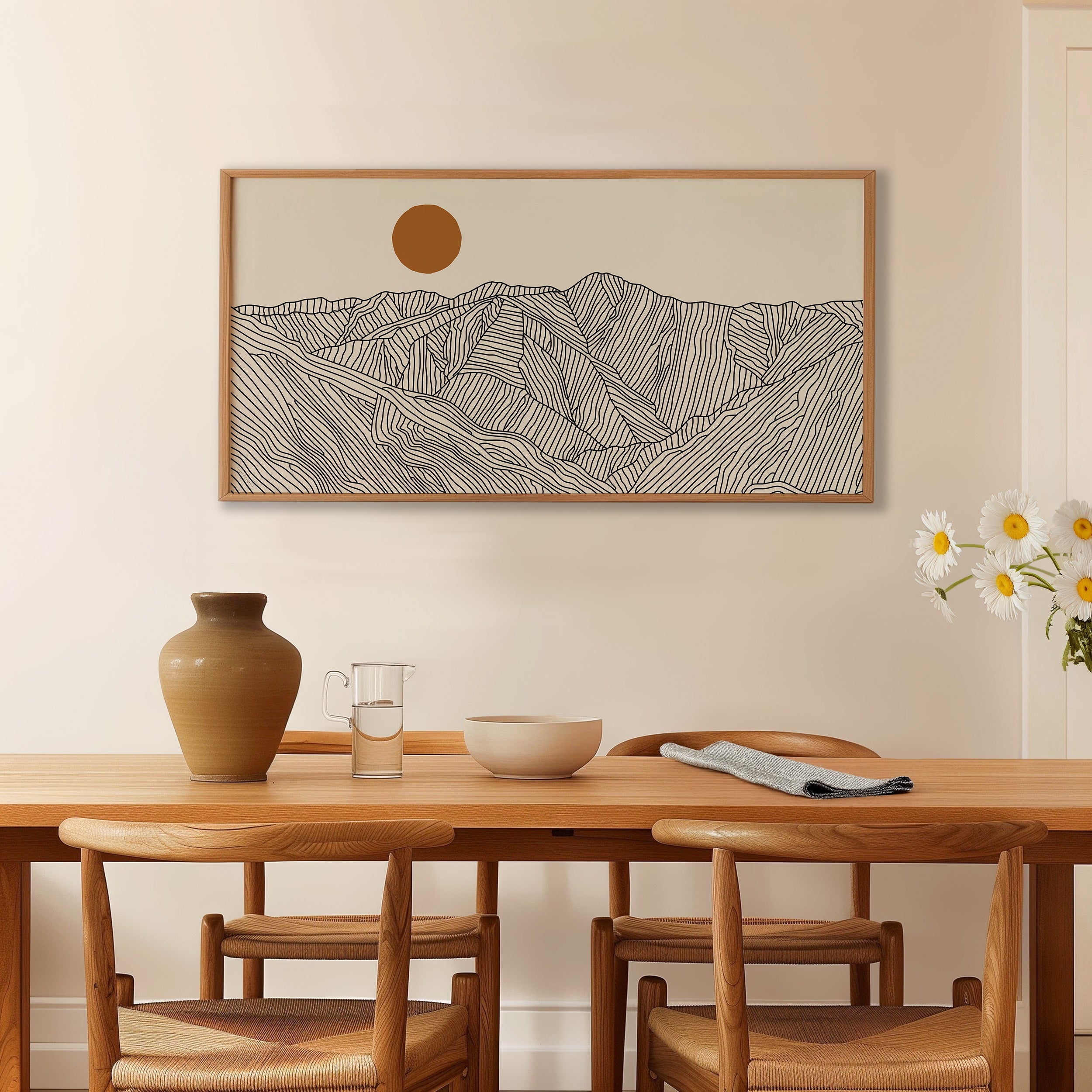 Panorama Poster of the Akaishi Mountains, Japan – A Landscape Without End