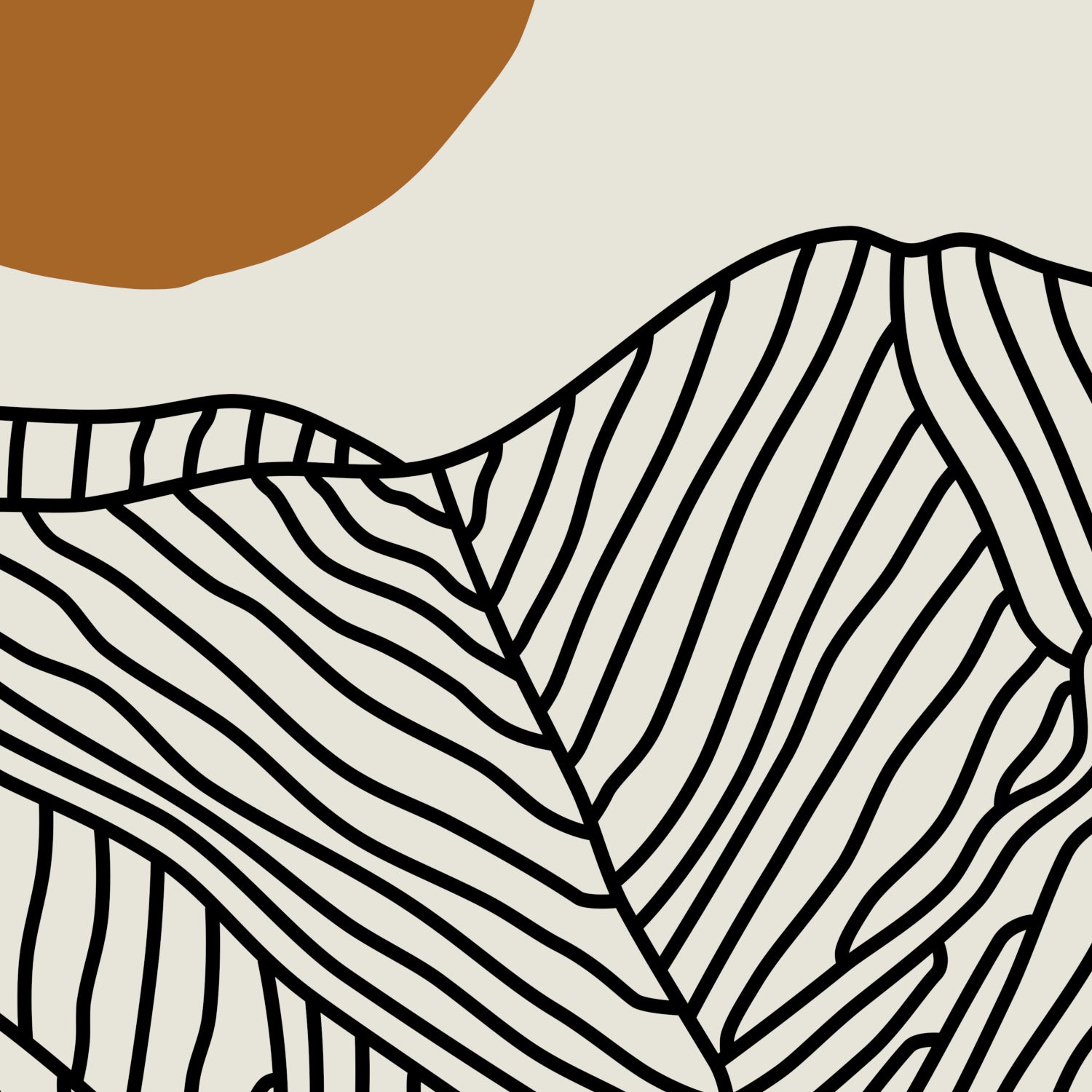 Horizontal Poster: A View Across Japan’s Southern Alps