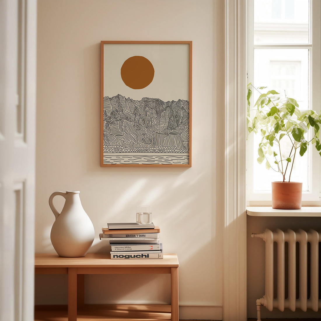 Tropische Pracht: Kauai Hawaii Lijntekening Poster