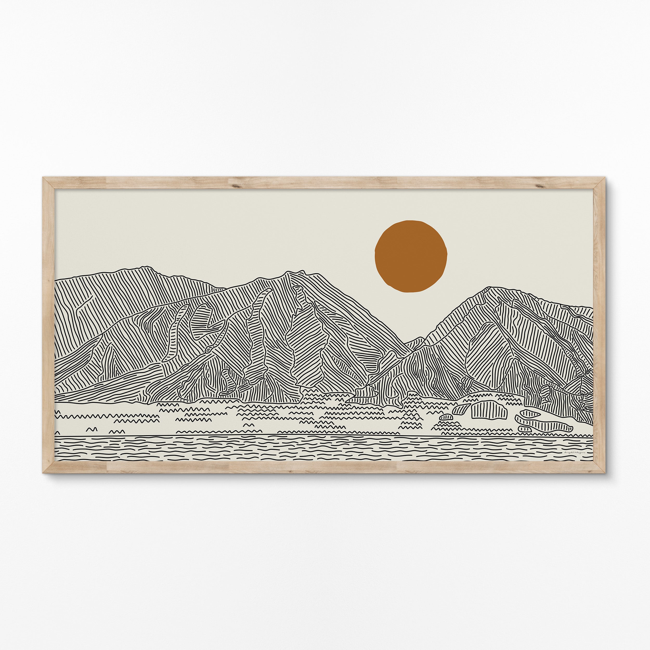 Panorama Poster: West Maui Mountains Hawaii