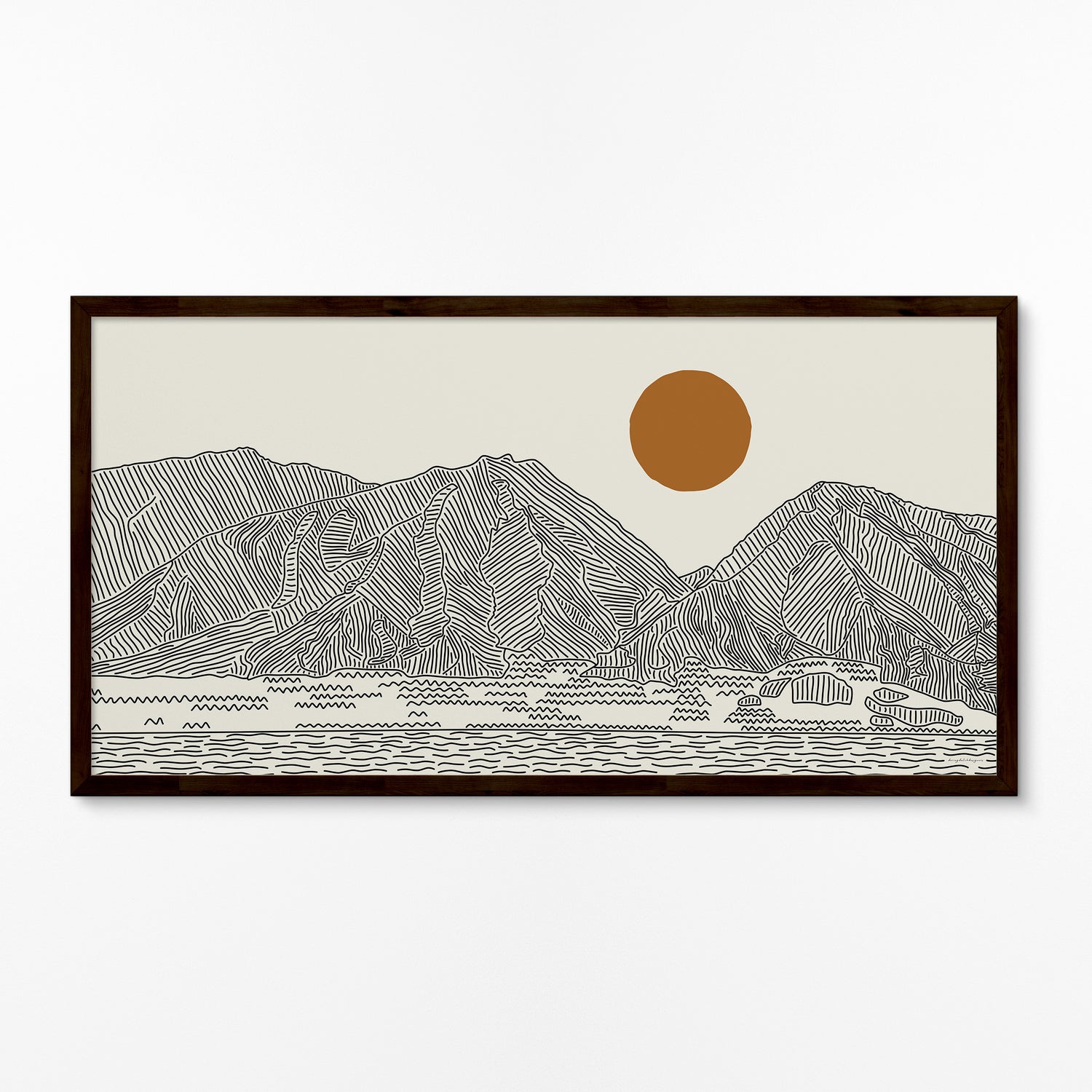 Panorama Poster: West Maui Mountains Hawaii