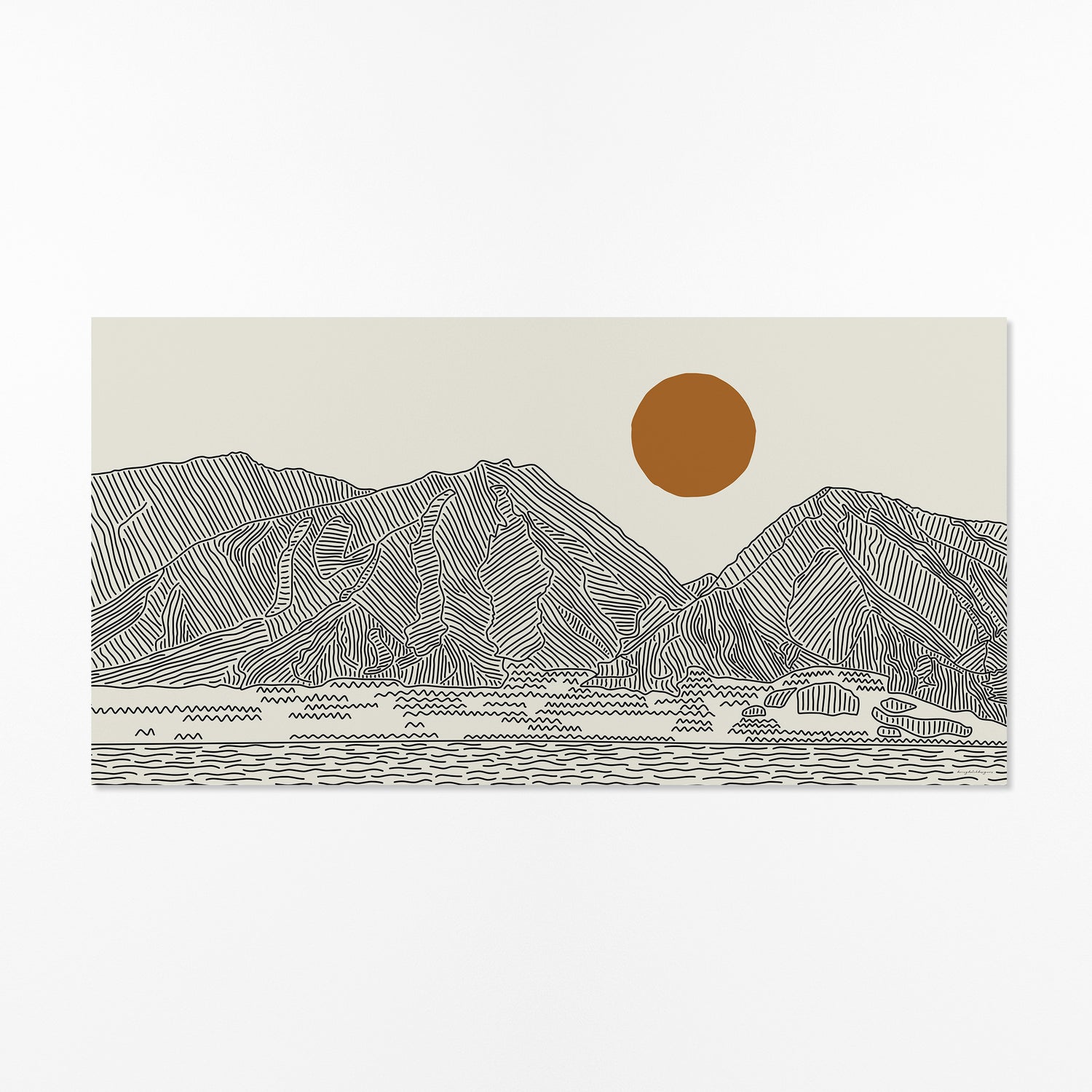 Panorama Poster: West Maui Mountains Hawaii