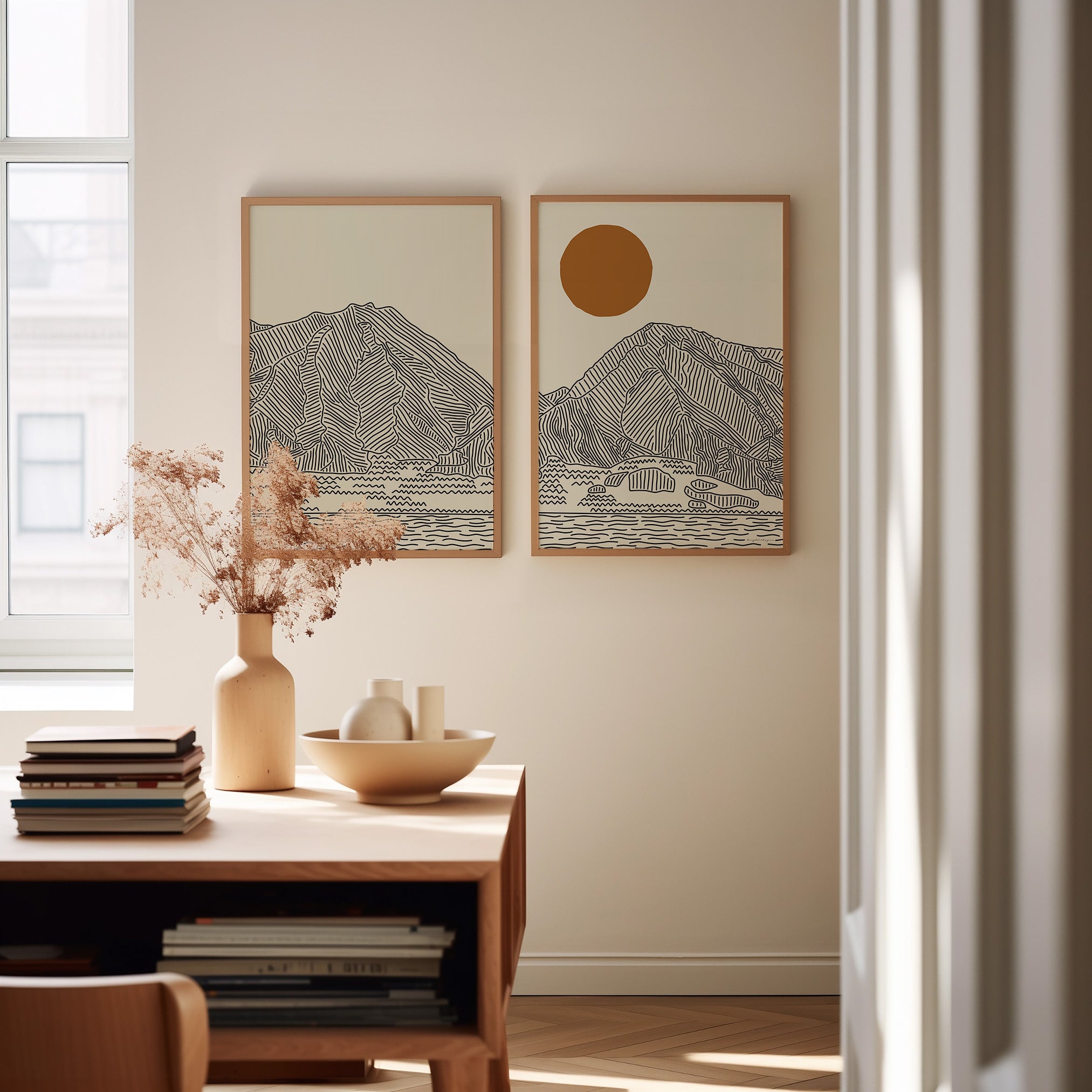 Tweeluik Poster: Maui’s West Mountains Hawaii