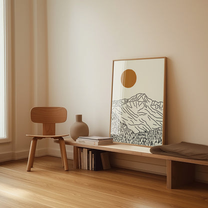 Mont Blanc Poster Verticaal