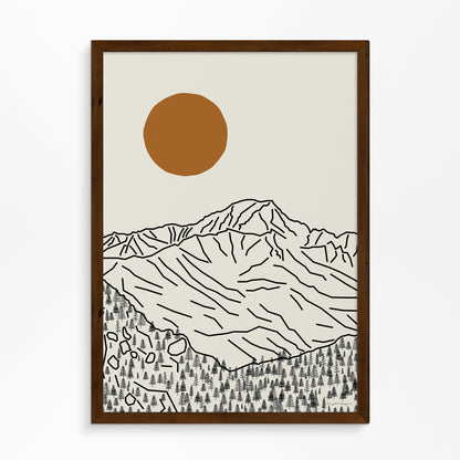 Mont Blanc Poster Verticaal
