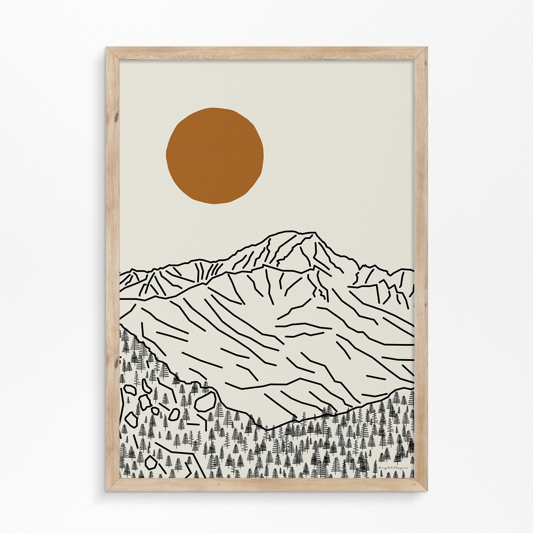 Mont Blanc Poster Verticaal