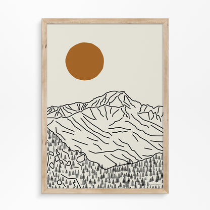 Mont Blanc Poster Verticaal