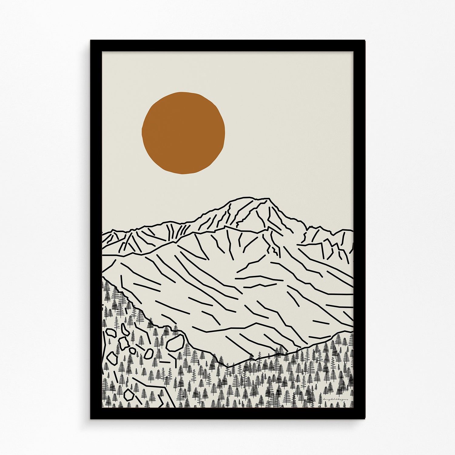 Mont Blanc Poster Verticaal