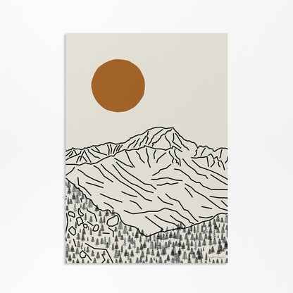 Mont Blanc Poster Verticaal