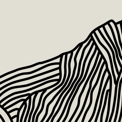 Milford Sound Nieuw-Zeeland: Lijntekening Panorama Poster