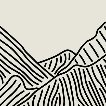 Lijntekening Maui Hawaii – Tropische Rust