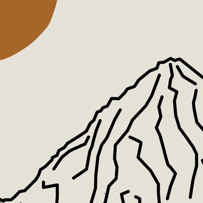 K2 Poster Horizontaal: Een Minimalistische Blikvanger voor Thuis