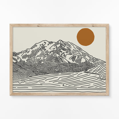 Denali Poster Horizontaal: Het Dak van Alaska