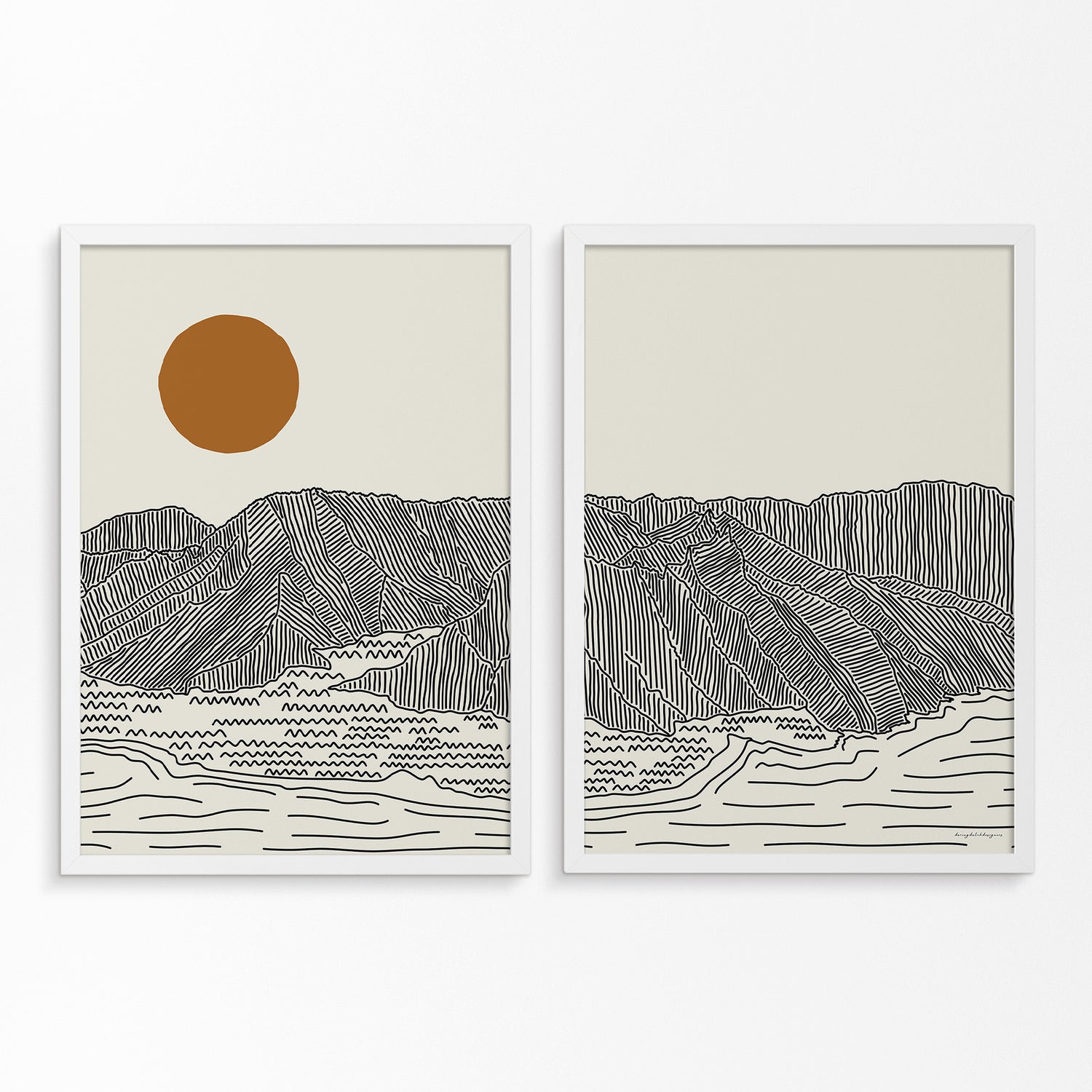 Tweeluik Poster - Jouw Herinnering aan Oahu, Hawaii