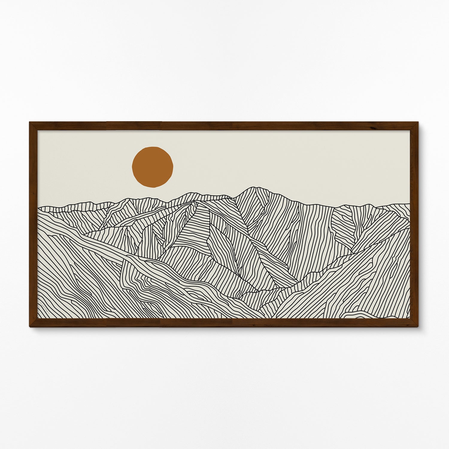 Panorama Poster of the Akaishi Mountains, Japan – A Landscape Without End