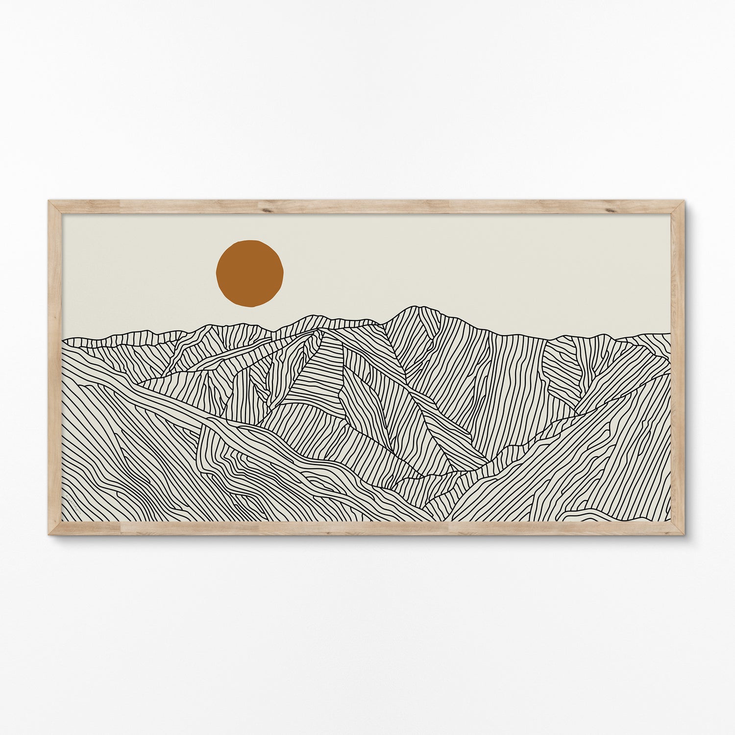 Panorama Poster of the Akaishi Mountains, Japan – A Landscape Without End