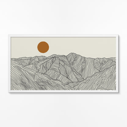 Panorama Poster of the Akaishi Mountains, Japan – A Landscape Without End