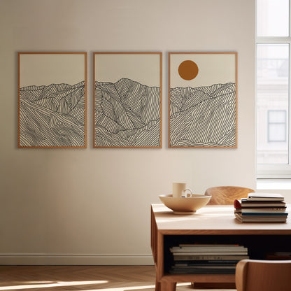 Three-Panel Poster: Stories from the Southern Japanese Alps