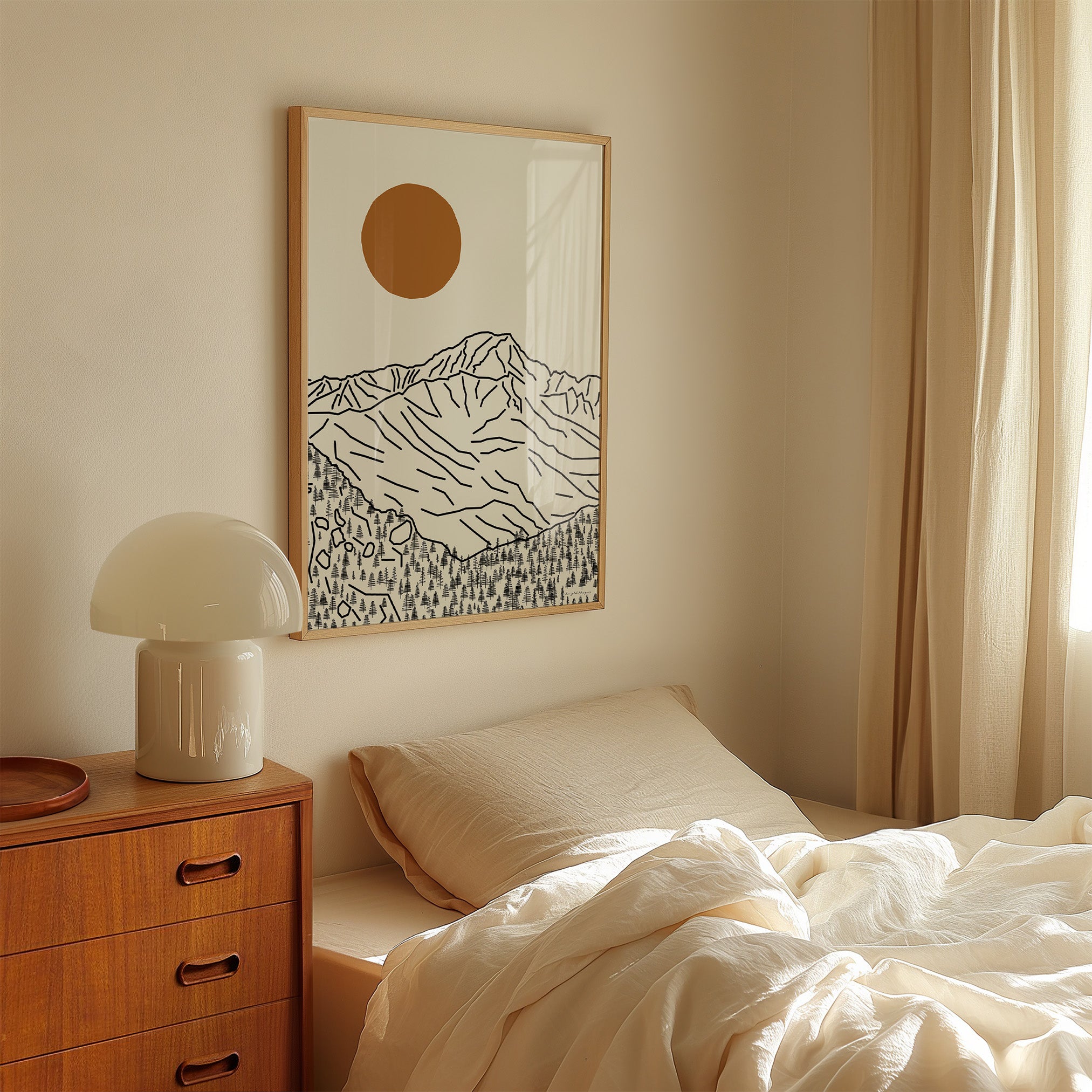 Mont Blanc Poster Verticaal