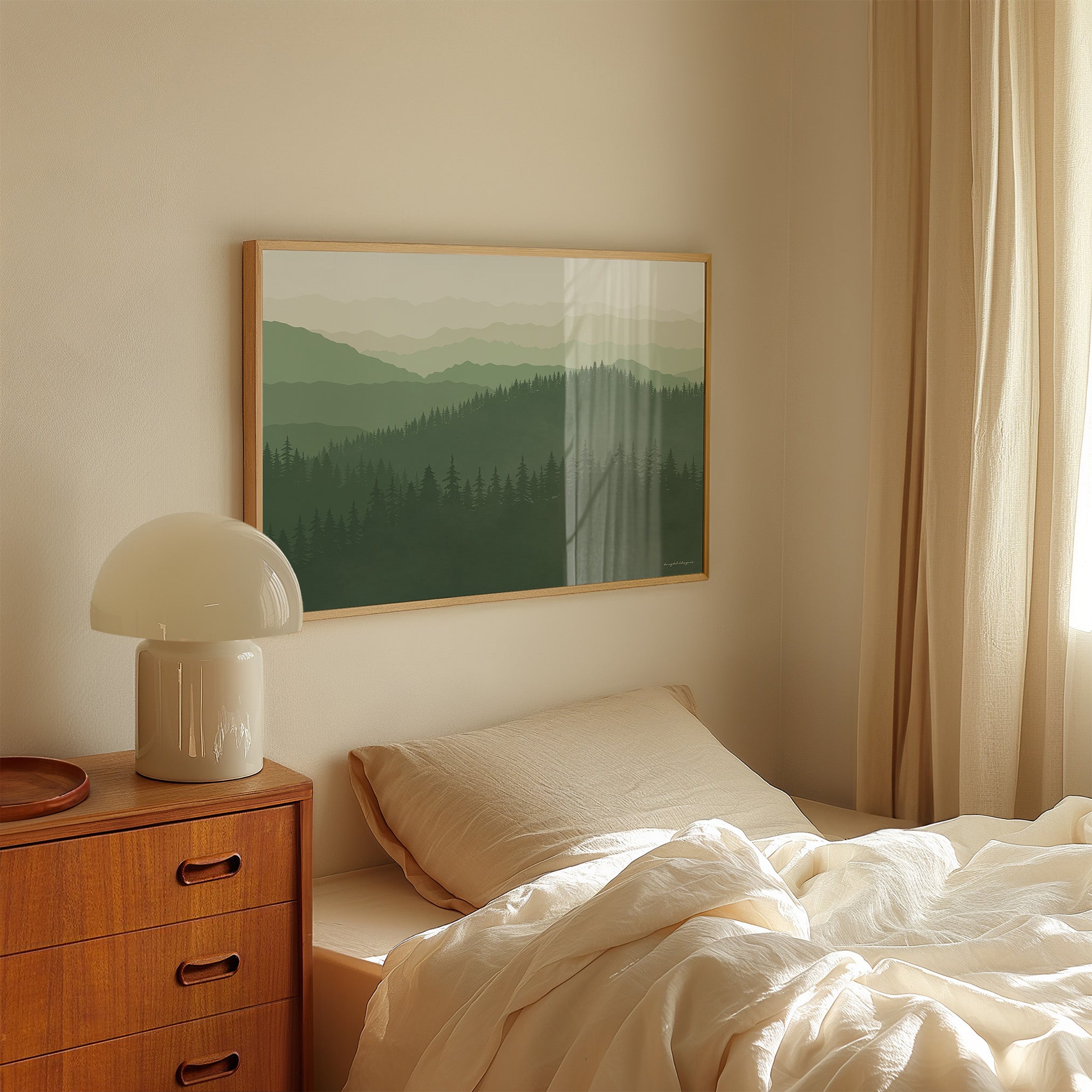 Poster Horizontaal: De Betovering van de Smoky Mountains, Voor Thuis