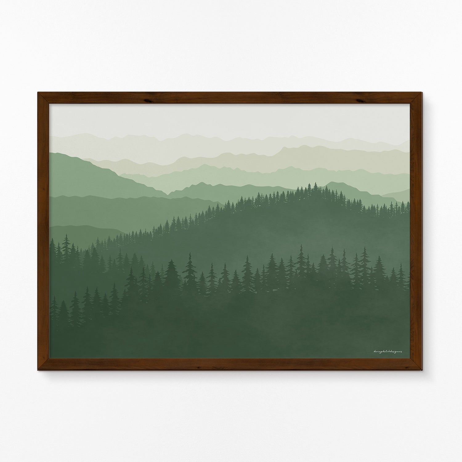 Poster Horizontaal: De Betovering van de Smoky Mountains, Voor Thuis