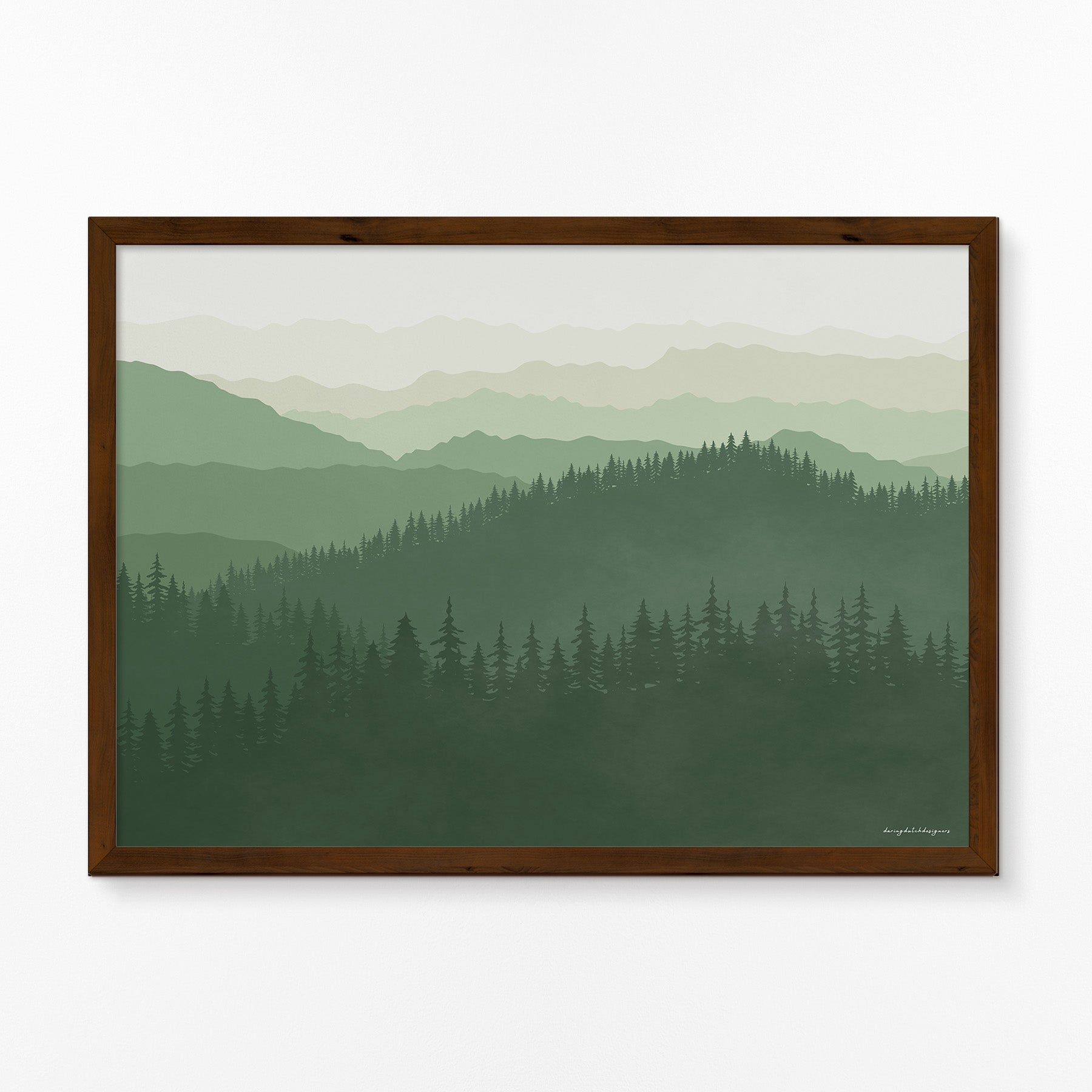 Poster Horizontaal: De Betovering van de Smoky Mountains, Voor Thuis
