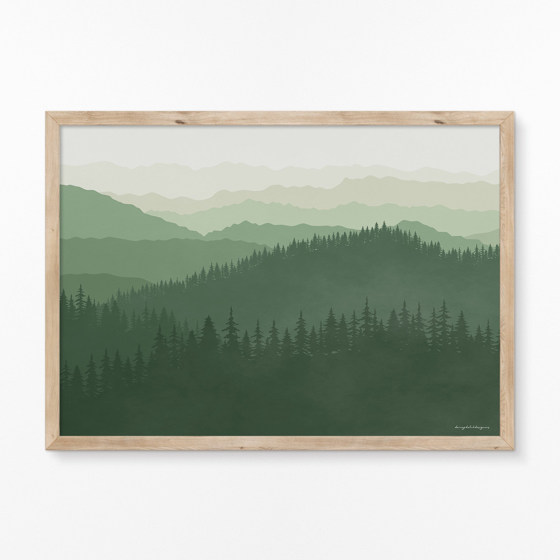 Poster Horizontaal: De Betovering van de Smoky Mountains, Voor Thuis