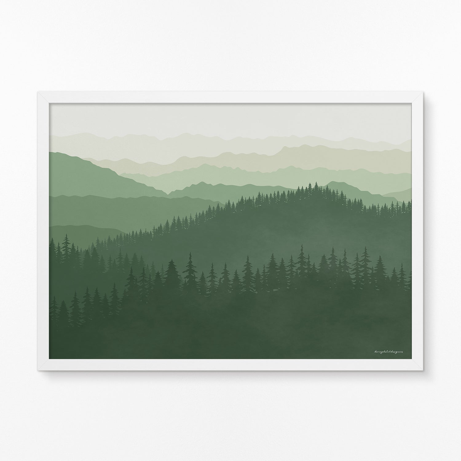 Poster Horizontaal: De Betovering van de Smoky Mountains, Voor Thuis