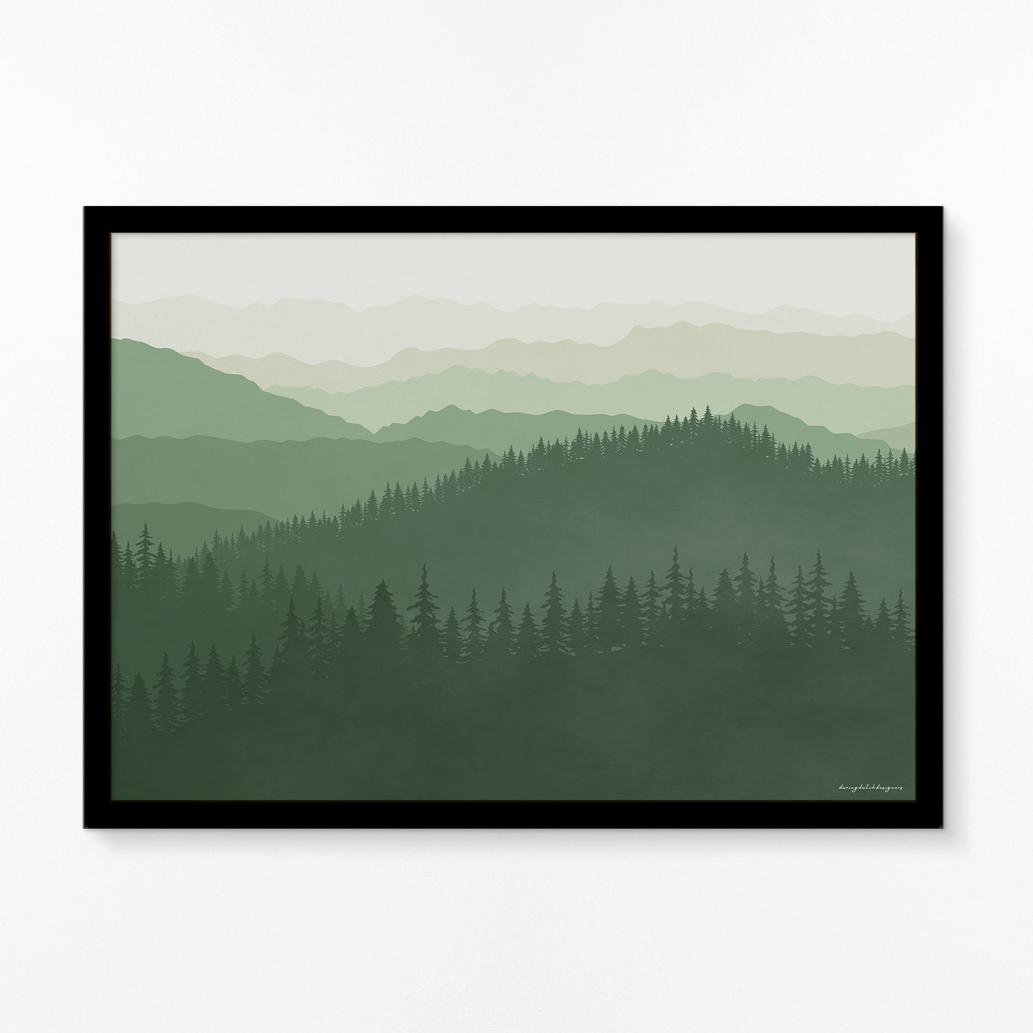 Poster Horizontaal: De Betovering van de Smoky Mountains, Voor Thuis