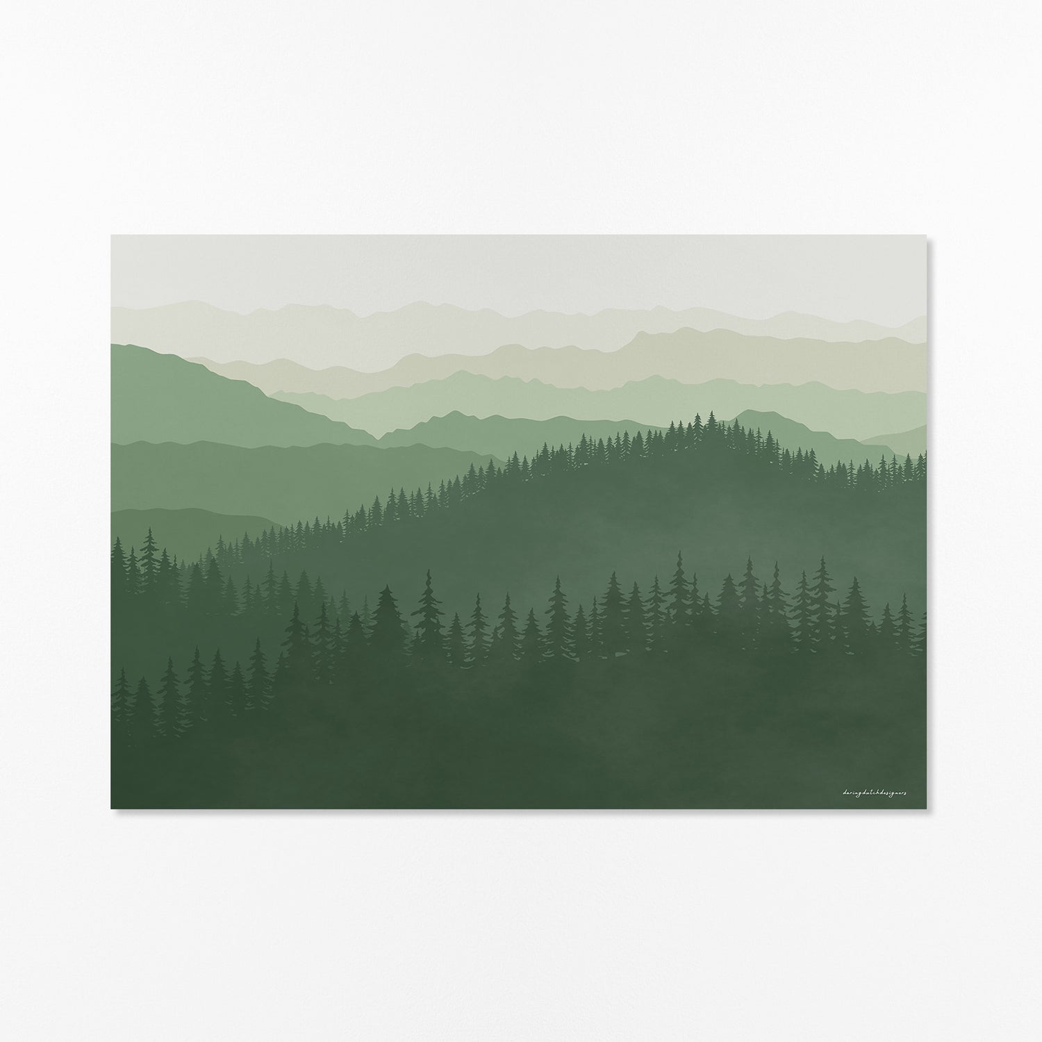 Poster Horizontaal: De Betovering van de Smoky Mountains, Voor Thuis