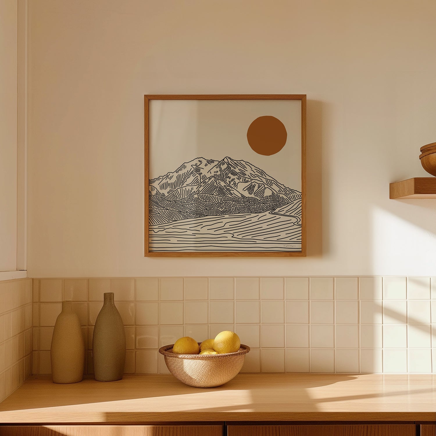 Denali Poster Vierkant: De Hoogste Top van Noord-Amerika