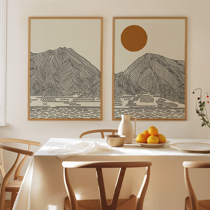 Tweeluik Poster: Maui’s West Mountains Hawaii