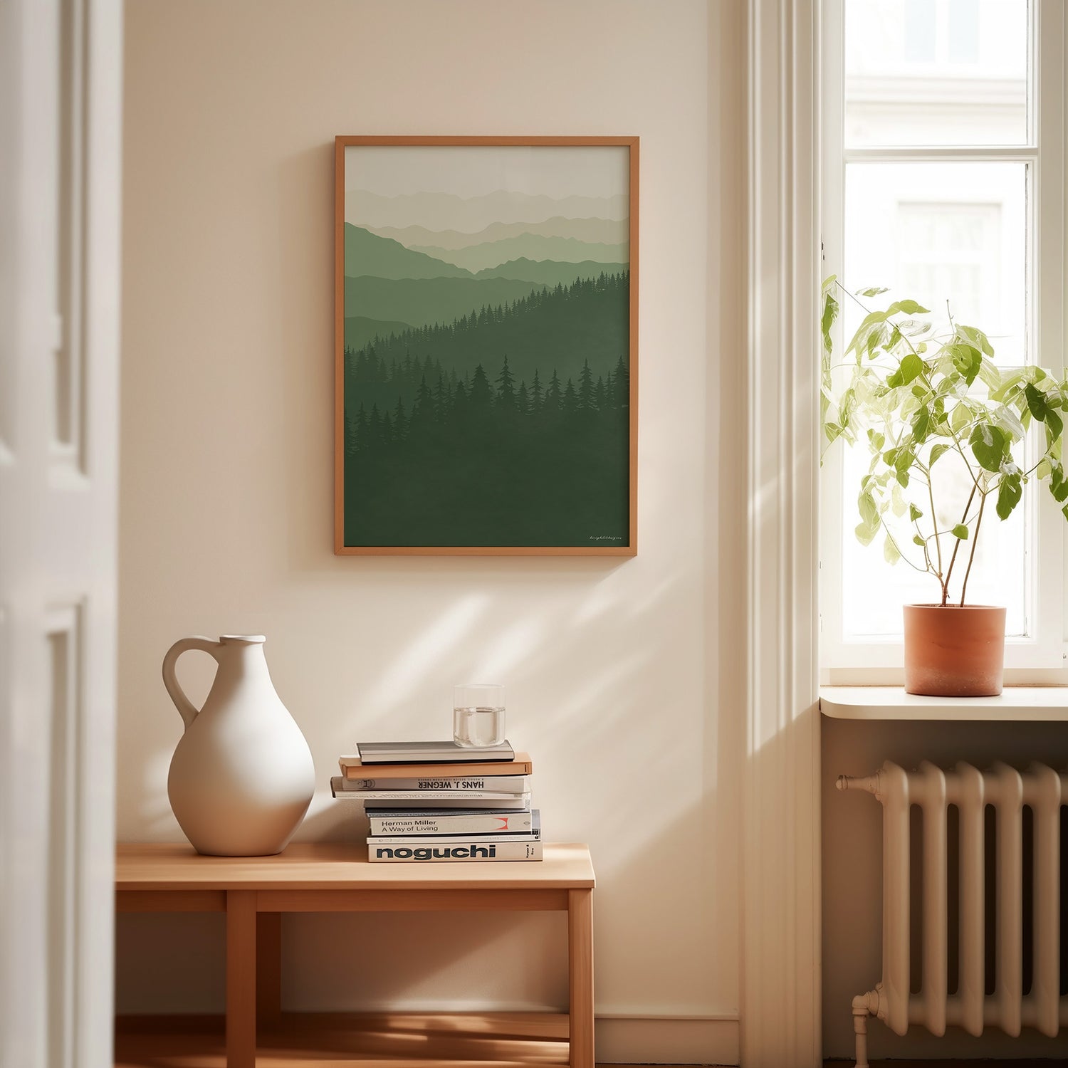 Poster Dagdromen van Bergen: De Smoky Mountains voor Thuis