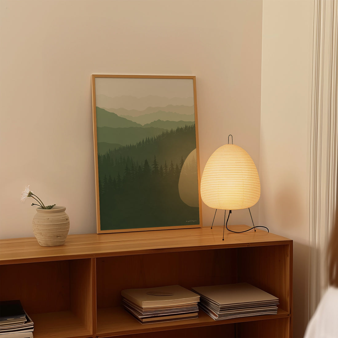 Poster Dagdromen van Bergen: De Smoky Mountains voor Thuis